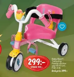 Leklust Baby Born Trehjuling., SEK 299 erbjuda
