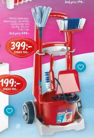 Leklust Vileda städvagn., SEK 399 erbjuda