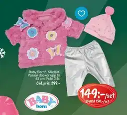 Leklust Baby Born Klädset, SEK 149 erbjuda