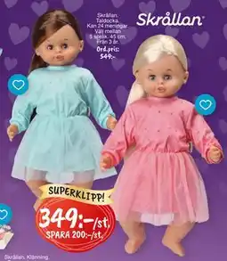 Leklust Skrållan. Taldocka., SEK 349 erbjuda