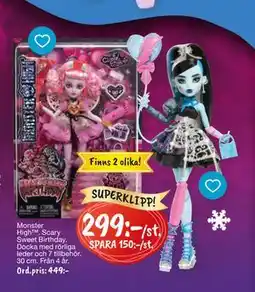 Leklust Monster High Scary Sweet Birthday, SEK 299 erbjuda