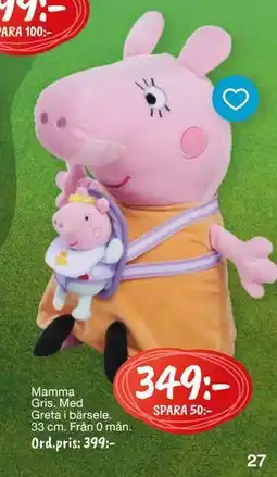 Leklust Mamma Gris., SEK 349 erbjuda