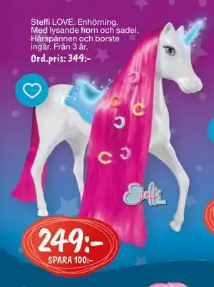 Leklust Steffi LOVE. Enhörning., SEK 249 erbjuda