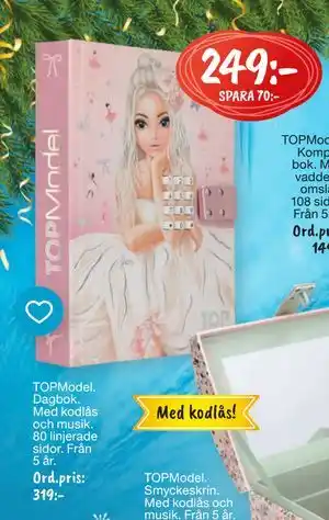 Leklust TOPModel Dagbok, SEK 249 erbjuda