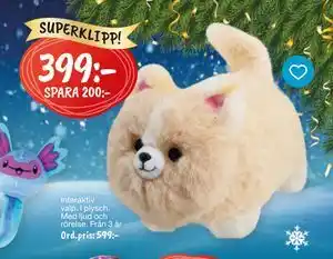 Leklust Interaktiv valp. I plysch., SEK 399 erbjuda