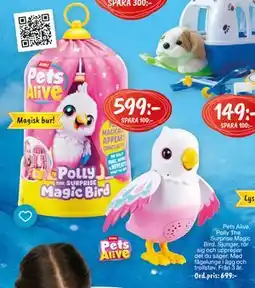 Leklust Pets Alive. Polly The Surprise Magic Bird., SEK 599 erbjuda