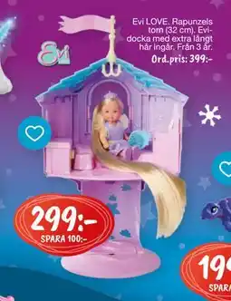 Leklust Evi LOVE. Rapunzels torn (32 cm)., SEK 299 erbjuda