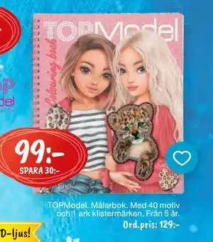 Leklust TOPModel. Målarbok, SEK 99 erbjuda