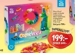Leklust Plus-Plus Learn to build Colorverse., SEK 199 erbjuda