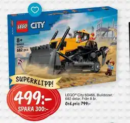 Leklust LEGO City 60466 Bulldozer, SEK 499 erbjuda