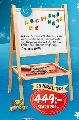 Leklust Artkids. 3-i-1-staffli., SEK 449 erbjuda