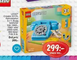 Leklust LEGO Creator 31174, SEK 299 erbjuda