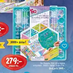 Leklust So Beads Gör dina egna smycken, SEK 279 erbjuda