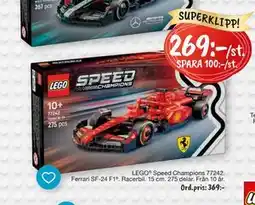Leklust LEGO Speed Champions 77242 Ferrari SF-24 F1, SEK 269 erbjuda
