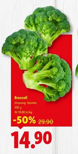 Lidl Broccoli, SEK 14.9 erbjuda