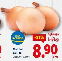 Lidl Matriket Gul lök, SEK 8.9 erbjuda