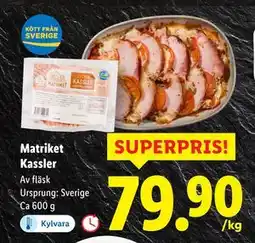 Lidl Matriket Kassler, SEK 79.9 erbjuda