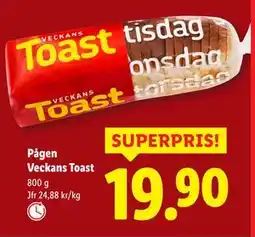 Lidl Pågen Veckans Toast, SEK 19.9 erbjuda