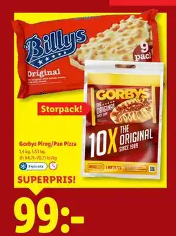 Lidl Gorbys Pirog/Pan Pizza, SEK 99 erbjuda