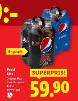 Lidl Pepsi Läsk, SEK 59.9 erbjuda