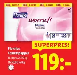 Lidl Floralys Toalettpapper, SEK 119 erbjuda