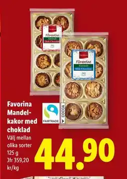 Lidl Favorina Mandelkakor med choklad, SEK 44.9 erbjuda