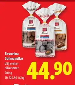 Lidl Favorina Julmandlar, SEK 44.9 erbjuda
