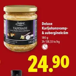 Lidl Deluxe Karljohansvamp& auberginekräm, SEK 24.9 erbjuda