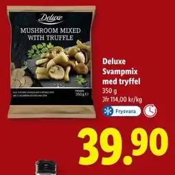Lidl Deluxe Svampmix med tryffel, SEK 39.9 erbjuda