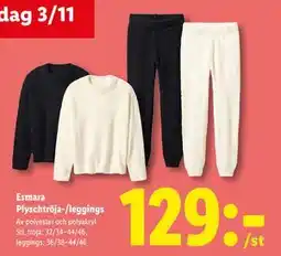 Lidl Esmara. Plyschtröja-/leggings, SEK 129 erbjuda
