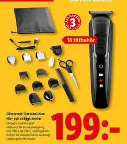 Lidl Silvercrest Personal care Hår- och skäggtrimmer, SEK 199 erbjuda