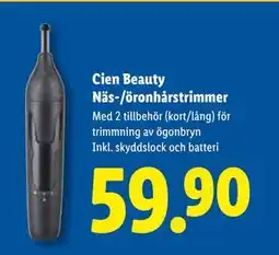 Lidl Cien Beauty Näs-/öronhårstrimmer, SEK 59.9 erbjuda