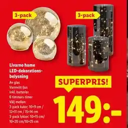 Lidl Livarno home LED-dekorationsbelysning, SEK 149 erbjuda