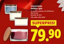 Lidl Livarno home Doftljus i glas, SEK 79.9 erbjuda