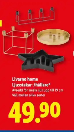 Lidl Livarno home Ljusstakar-/hållare, SEK 49.9 erbjuda