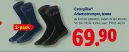 Lidl Caterpillar Arbetsstrumpor, termo, SEK 69.9 erbjuda