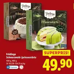 Lidl Frödinge Schwarzwald-/prinsesstårta, SEK 49.9 erbjuda