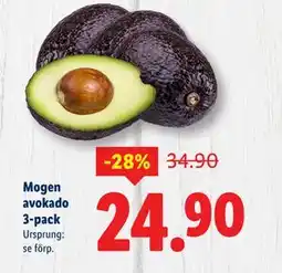 Lidl Mogen avokado 3-pack, SEK 24.9 erbjuda