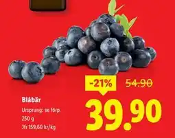 Lidl Blåbär, SEK 39.9 erbjuda