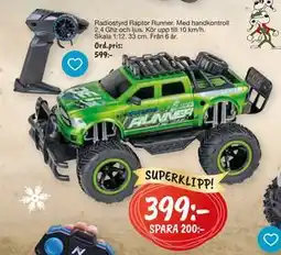 Leklust Radiostyrd Raptor Runner, SEK 399 erbjuda