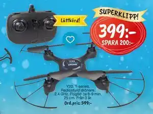 Leklust Y20 Y-series Radiostyrd drönare, SEK 399 erbjuda