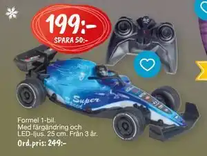 Leklust Formel 1-bil, SEK 199 erbjuda
