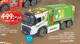 Leklust Dickie Toys Volvo FMX Sopbil, SEK 499 erbjuda