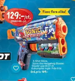 Leklust X-Shot Skins. Sonic the Hedgehog Blaster, SEK 129 erbjuda