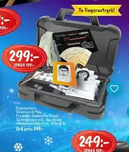 Leklust Clementoni Science & Play Forensic Detective Case, SEK 299 erbjuda