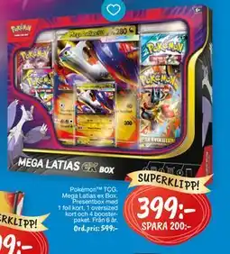 Leklust Pokémon TCG Mega Latias ex Box, SEK 399 erbjuda