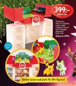 Leklust Pokémon. Play ‘N’ Display Case., SEK 399 erbjuda
