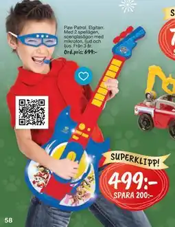 Leklust Paw Patrol Elgitarr, SEK 499 erbjuda