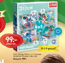 Leklust Trefl Disney Stitch. 4-i-1-pussel, SEK 199 erbjuda