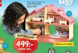 Leklust Bluey Dockhus, SEK 499 erbjuda